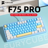 FURYCUBE F75 PRO Aluminum Mechanical Keyboard - Electrophoresis Processed Hot-Swappable Gasket