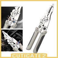 [Cuticate2] Wire Hand Tool,Multipurpose ,Wiring Tool Electrician Plier Cable Wire Strippings Tool for Crimping, Winding