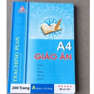 A4-200 page lesson plan book