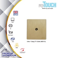 ReTouch Ultra 1 Gang TV Outlet (M051G)