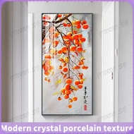 Entrance Corridor Crystal Porcelain Painting Modern Vertical, Auspicious Meaning, Living Room Aisle 