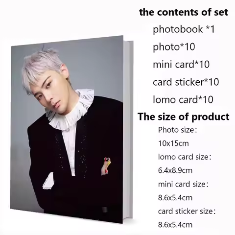Series1 G-Dragon Ji-Yong Kwon Photobook Set With Photo Lomo Card Mini Card Sticker Calendar Pictureb