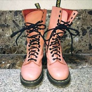 Dr.martens 14孔粉紅靴 UK3—