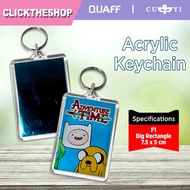 (100 pcs) QUAFF F1 Big Rectangle Acrylic Keychain 7.5cm x 5cm | CTS