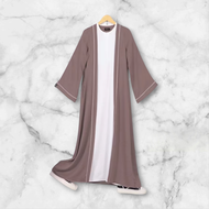 gamis abaya terbaru warna kuning kunyit bahan rayon