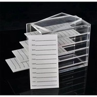 ACRYLIC Glass TRAY BOX EYELASH EXTENSION Storage/
