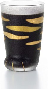 日本直送 - 日本製啤酒杯Aderia水晶玻璃杯金優質 Coconeco 貓爪Tiger 禮盒 300 ml 酒杯清酒杯啤酒杯水杯 平行進口