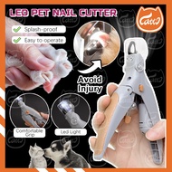 CATTO LED Pet Dog Cat Nail Cutter Clipper Cutting Machine Pet Scissors Pet Nail Trimmer Pemotong Kuk