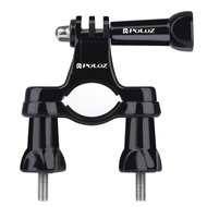 PULUZ Universal Bike Motorcycle Handlebar Mount with Screw for PULUZ Action Sports Cameras Jaws Flex Clamp Mount for GoPro Hero11 Black / HERO10 Black /9 Black /8 Black /7 /6 /5 /5 Session /4 Session /4 /3+ /3 /2