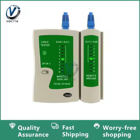 Network Tester Network Cable Tester LAN Cable RJ45 RJ11 RJ12 CAT5 Network Cable Tester Detector Trac