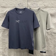 Arcteryx Leaf Word 25ss T-shirt Logo字母圖案印花圓領美式復古短袖T恤 男女同款 女装T恤 男装T恤 Korea Fashion Style 韓國 潮流 時尚 Cot