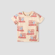 Babyshop Juniors Crew Neck Short Sleeves T-Shirt With Dinosaur Bus Print