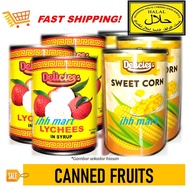 [Whole Malaysia] Buah dalam Tin Canned Fruits HALAL Laici Jagung Manis Lychees Sweet Corn &amp; Others