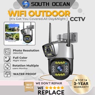 South Ocean Dual Lens 8MP CCTV Camera WiFi 360 Wireless Outdoor Waterproof Motion Detection Color Ni
