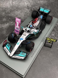 Sasha Car Model Spark 1: 18 Mercedes-Benz AMG F1 Racing Car W13 Brazil Russell First Win 2022