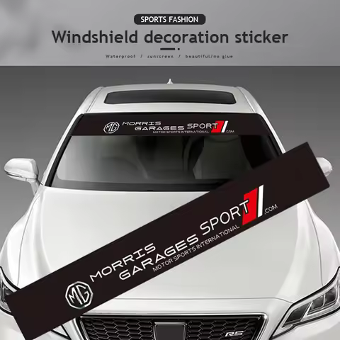 Car Front Rear Windshield Decoration Stickers For Morris Garages MG MG3 MG5 MG6 MG7 GT GS Hector HS 