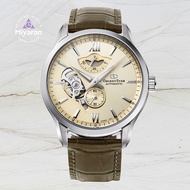 Orient Mens ORIENT STAR Contemporary LAYERED SKELETON Mechanical Automatic Winding Leather Strap Men