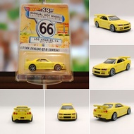 Hot Wheels Custom | R34 LA Convention Yellow Gtr skyline
