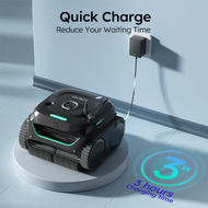WYBOT Cordless Pool Cleaner C2 8-in-1 Pool Vacuum for Inground Pools Powerful Suction Ultra-Fine Fil