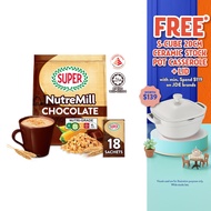 SUPER NutreMill Chocolate Instant 3in1 Cereal Drink, 18 sachets  (Expiry: June 2027)