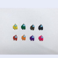 Among us mini charm phone keychain