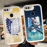 Soft Casing for OPPO F9 F5 A1K F7 A12 A5S A12s A11K A3S A7 A5 A12E Pro White Q49 Attack on Titan