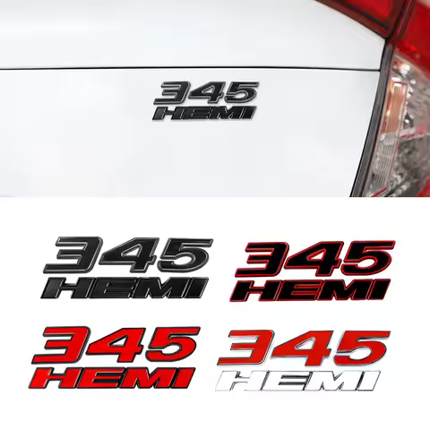 3D Metal Car Stickers 345 392 HEMI Emblem For Dodge Charger Ram 1500 Journey Caliber Nitro Caravan A