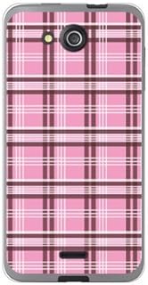 SECOND SKIN SKYDGU-TPCL-701-J016 Country Tartan Plaid, Pink x Brown (Soft TPU Clear) / for DIGNO U 4