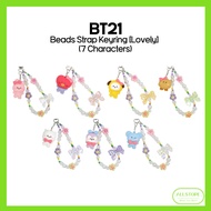 [BT21] Beads Strap Keyring [Lovely] (7 Characters)