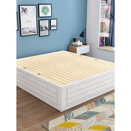 L Single Double Modern Simple High Box Box Storage Bed Storage Platform Tatami Air Pressure Bed Pine