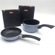 FISSLER Non-Stick Baby Food Cooking Pan Set Size 14cm Blue Milk Stirring Pan