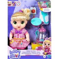 BABY ALIVE BUBBLY TEA PARTY LALA GOOGOO DOLL WITH TEAPOT ACCESSORIES, BLONDE HAIR, 11 INCHES,