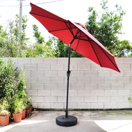 [特價]LOGIS~戶外9尺鐵手搖傘 遮陽傘 (無傘座) J-2709尺傘-紅