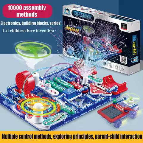 ANU New Circuit Electronic Building Block Scientific Experiment Educational Children's Assembled Toy