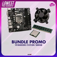 Bundle Intel i5-6500 6th gen Assorted Brand 1151 Motherboard 16gb DDR3 ram with Heatsink fan