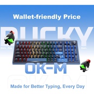 Ducky OK-M 65%|75%|98% Wireless Mechanical Gaming Keyboard Gasket-Mount Design,Hot-Swappable Switch,