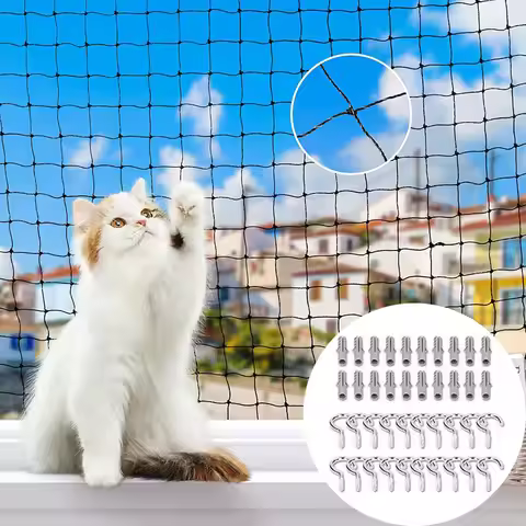 Pets Anti-Fall Mesh Cat Safety Fence Cat Netting Balcony Nylon Balcony Screen Protective Net