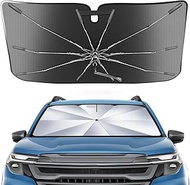 Portable Windshield Sunshade Umbrella Custom Fit for Subaru Forester 2019-2025, 2 in1 Ice Crystal Du