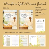 Strength in Gods Promises Journal Bible verse Monthly Planner-64pages Journal Book