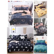 JS Solo Canadian Printed Bedsheet Fully Garterized Double Size Bedsheet Only(54x80x8Cm)NoPillowcase)