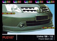 PU2187 Nissan Livina PU Front Skirt OEM Body kit Bodykit