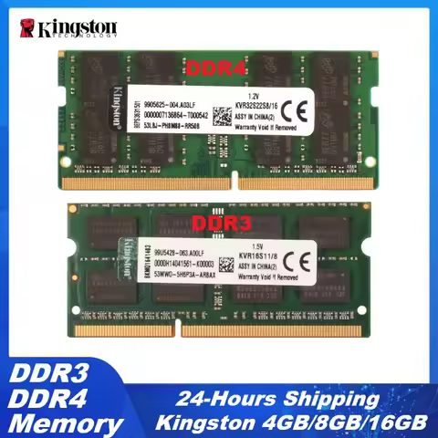Kingston Laptop Memory DDR4 RAM DDR3 DDR3L Ram 4GB 8GB 16GB SODIMM Memoria 2133 2400 2666 3200MHz 18