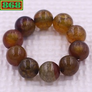 Crafted agate bracelet from 8mm to 16mm, 108 beads, bead bracelet
