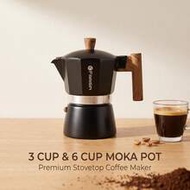 Moka Pot Espresso Coffee Maker, Cuban Coffee Maker, Stovetop Coffee Maker, Italian Style Espresso Co