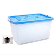 Green Leaf Storage Box Container Box 160L Sierra 7784 with Wheels Large Capacity 160 Liters Blue Col