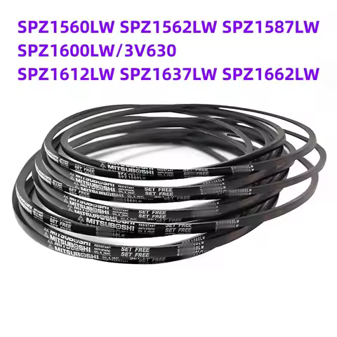 1PCS Japanese V-belt industrial belt SPZ1560LW SPZ1562LW SPZ1587LW SPZ1600LW/3V630 SPZ1612LW SPZ1637