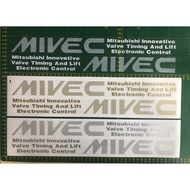 Sticker kereta Mitsubishi mivec sticker pintu kereta Mitsubishi mivec proton