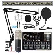 Bộ Phòng Thu LiveStream AUDIO DYNAMIC Soundcard V10XPRO Mircophone BM800 - WorldMart