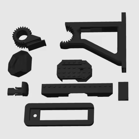 BUILDLY DIY Building Block Wall Display Bracket Wall Mount Holder for LEGO Star Wars Luke Skywalker’