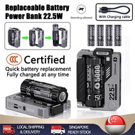 【IN STOCK】3C Power Bank Portable Charger 22.5w Powerbank Fast Charging 20000mAh With Charging Cable 